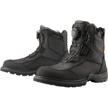 Botas ICON  Stormhawk a prueba de agua color negro