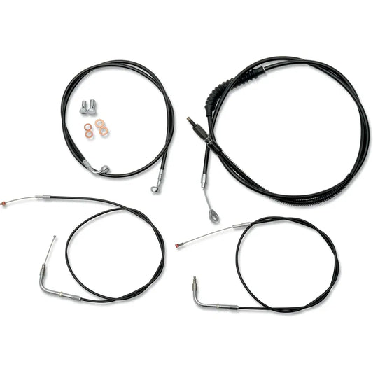 Kit de cable de freno/cable de manillar de vinilo negro estándar — ape hanger
