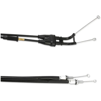 Cable del acelerador de vinilo negro.