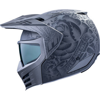Casco Icon Elsinore Darkgard - Negro