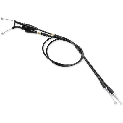 Cable del acelerador de vinilo negro.