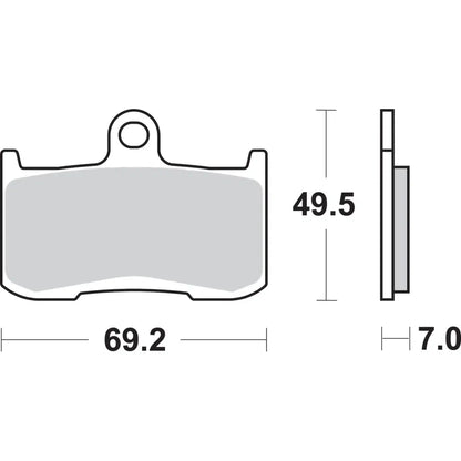 Pastillas de freno dc racing dual carbon