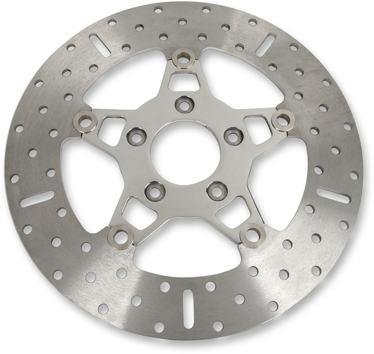 Rotor de freno delantero de acero inoxidable serie FSD para Big Twins - Rotor de freno - Soporte pulido