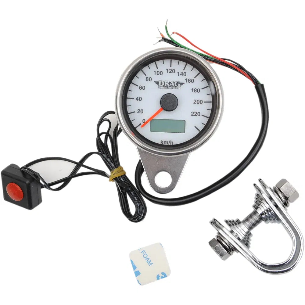 Mini velocímetro electrónico programable con cuentakilómetros/cuentakilómetros parcial