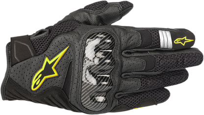 Guantes SMX-1 Air Carbon V2 - Black/Fluo Yellow
