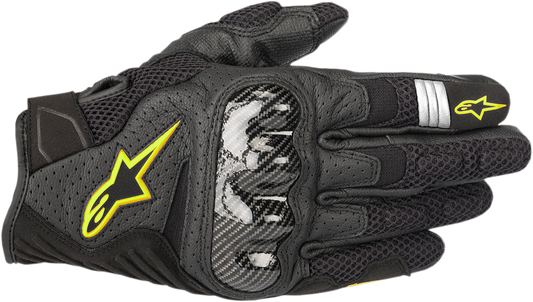 Guantes SMX-1 Air Carbon V2 - Black/Fluo Yellow
