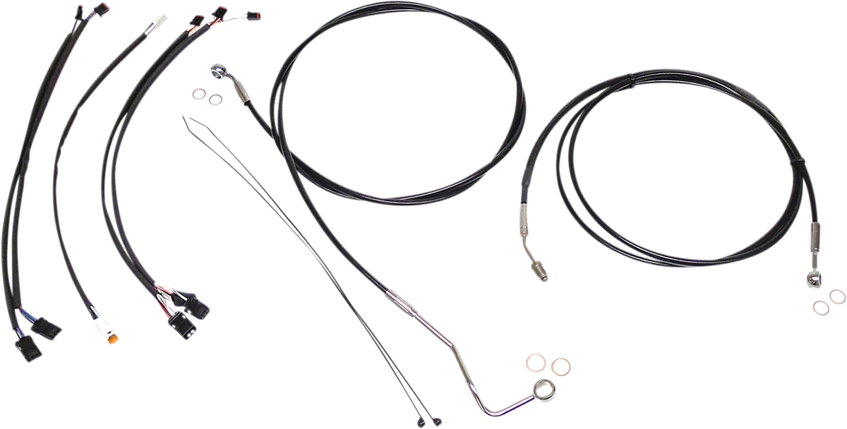 Kit de instalación de manillar XR - Kit de instalación de manillar XR - Colgadores Ape de 12"-14" - FLHRXS '17-'20 - Negro/Cromo