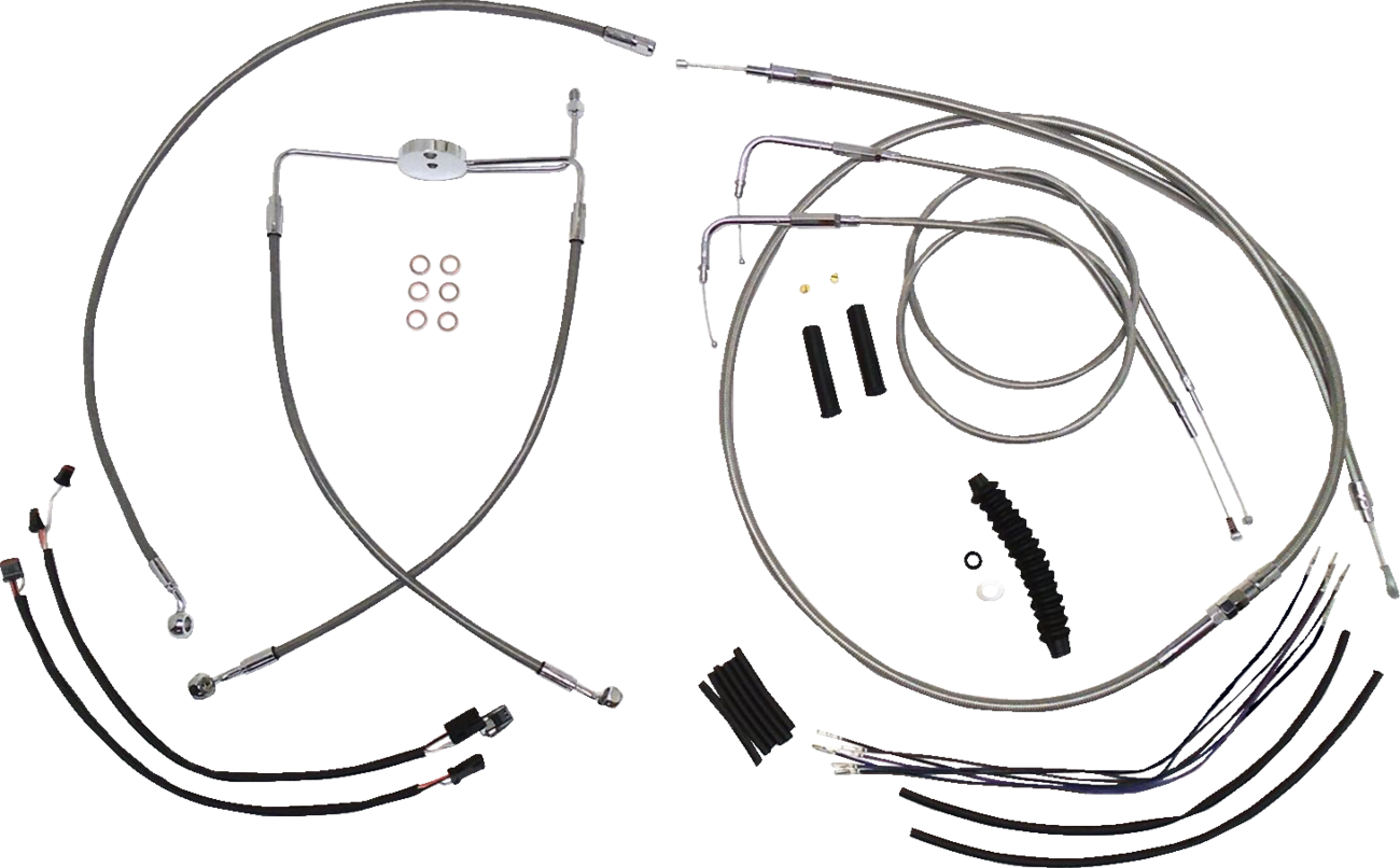 Kit de instalación de manillar XR - Kit de instalación de manillar XR - Perchas para monos de 12"-14" - FXDF '12-'17 - Acero inoxidable