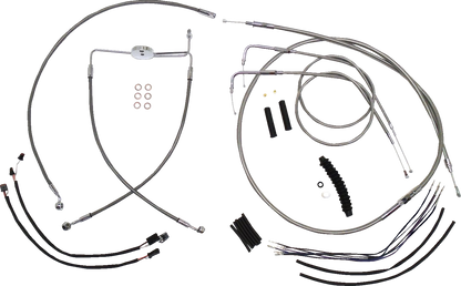 Kit de instalación de manillar XR - Kit de instalación de manillar XR - Perchas para monos de 12"-14" - FXDF '12-'17 - Acero inoxidable