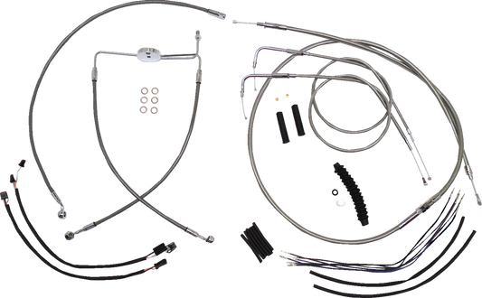 Kit de instalación de manillar XR - Kit de instalación de manillar XR - Perchas para monos de 12"-14" - FXDF '12-'17 - Acero inoxidable