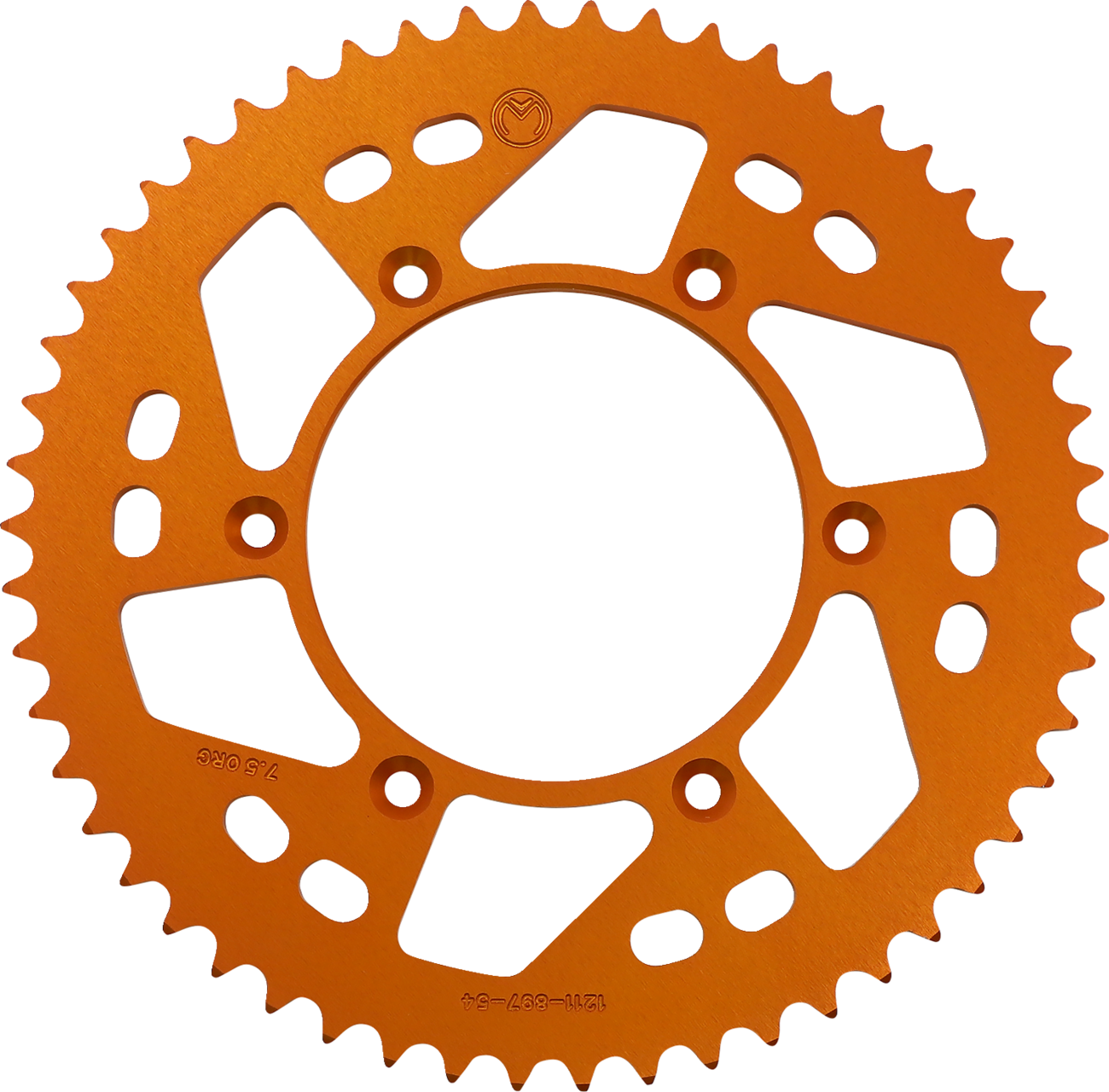 Corona Trasera Aluminio - Corona Trasera - Aluminio - 54 Dientes - Naranja - Husaberg/Husqvarna/KTM