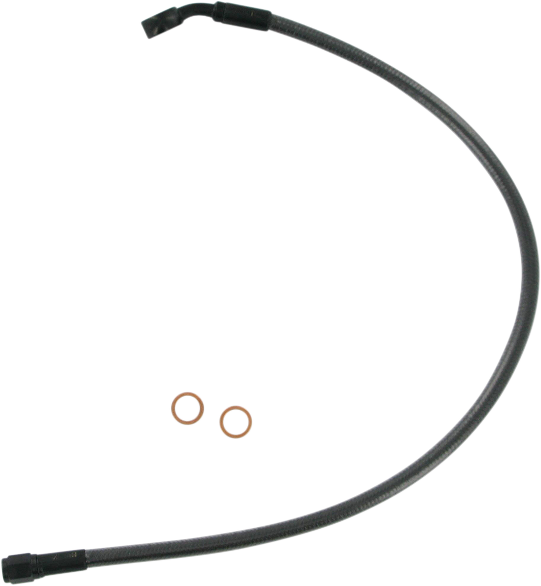 Kit de línea de freno delantero trenzado sin ABS Designer Series - Línea de freno - 10 mm - 35° - 19" - Black Pearl