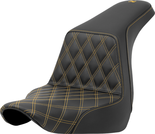 Asiento elevado con costura de celosía - Asiento elevado - Costura de celosía delantera - Costura dorada - FXLR/FLSB '18-'24