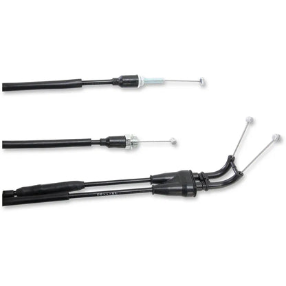 Cable del acelerador de vinilo negro.