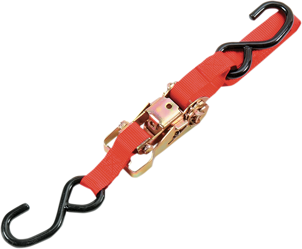 Amarre con trinquete de alta resistencia de 1" - Amarre con trinquete de alta resistencia - 1" x 6' - Rojo