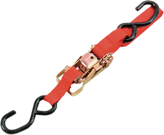 Amarre con trinquete de alta resistencia de 1" - Amarre con trinquete de alta resistencia - 1" x 6' - Rojo