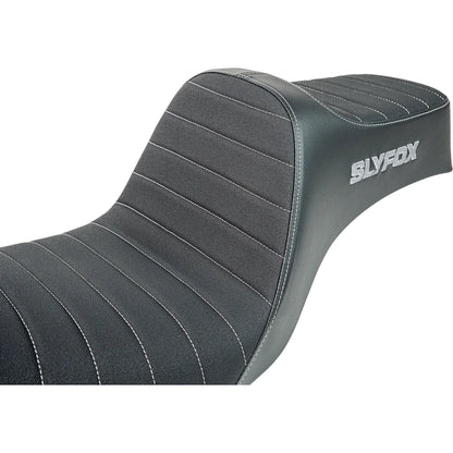 Asiento SLYFOX High Noon Vinyl Classic Stitch Gray Logo Dyna '12-'16
