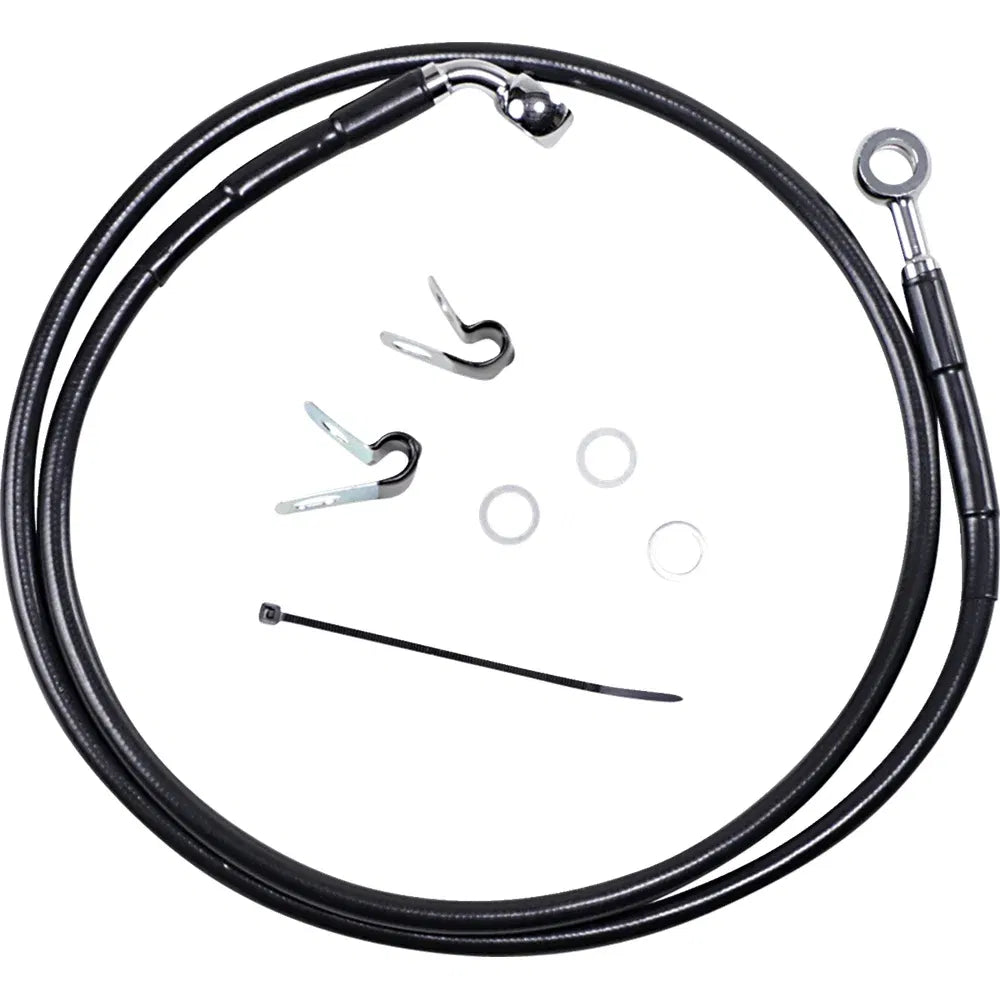 Kit de línea de freno de vinilo negro de longitud extendida
