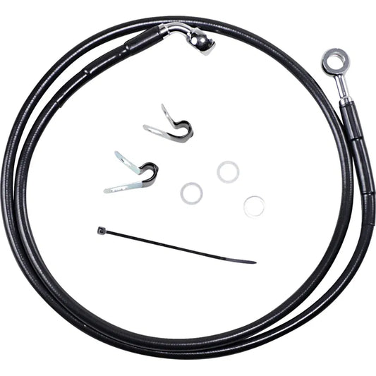 Kit de línea de freno de vinilo negro de longitud extendida