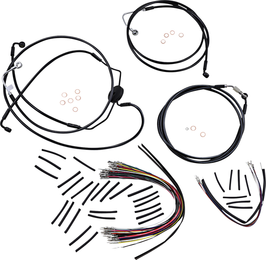 Kit de instalación de manillar XR - Kit de instalación de manillar XR - Colgadores Ape de 12"-14" - FLTRSE '09-'12 - Negro
