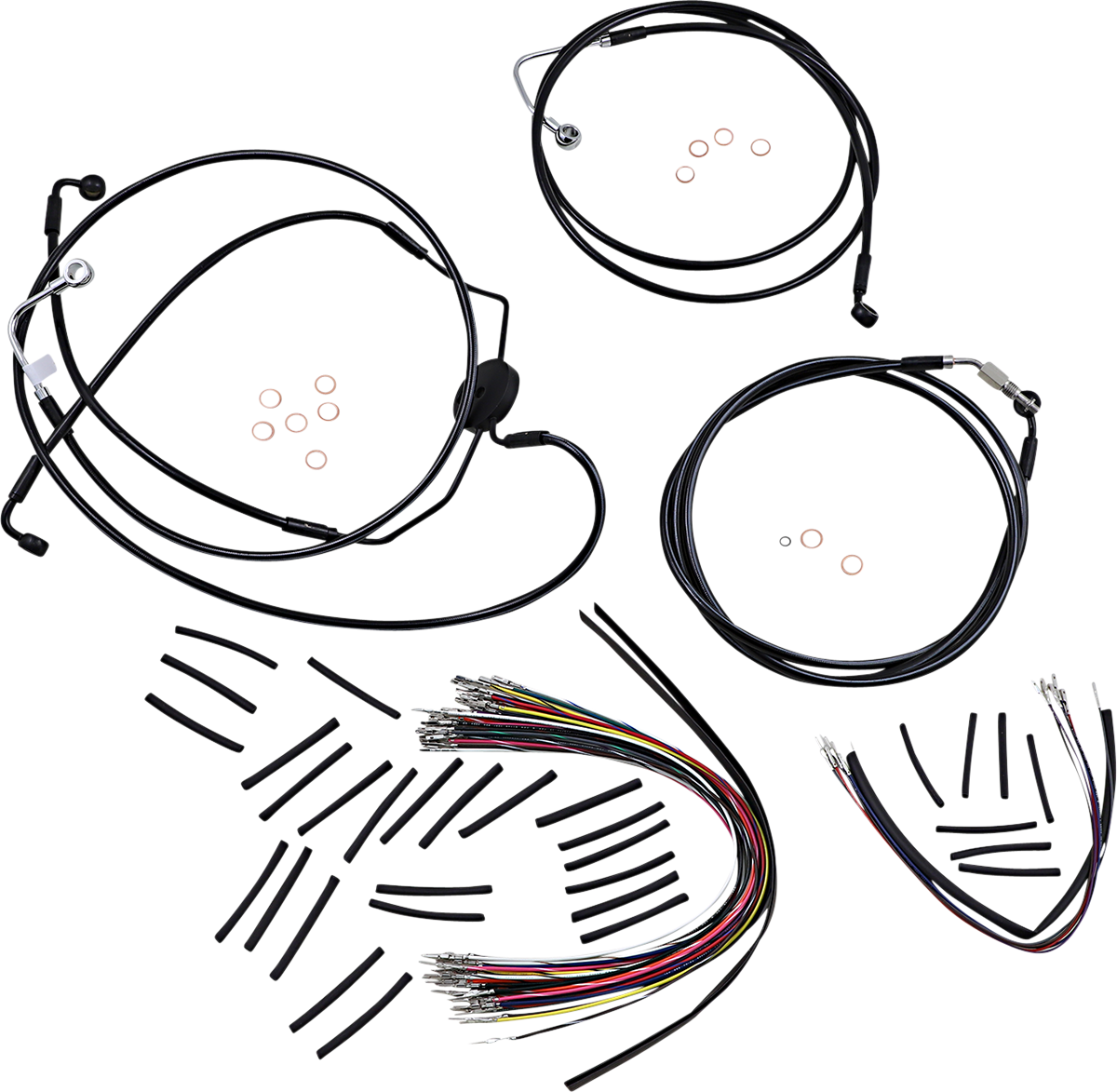 Kit de instalación de manillar XR - Kit de instalación de manillar XR - Colgadores Ape de 12"-14" - FLTRSE '09-'12 - Negro