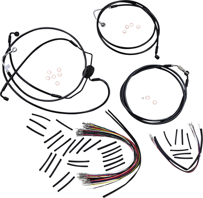 Kit de instalación de manillar XR - Kit de instalación de manillar XR - Colgadores Ape de 12"-14" - FLTRSE '09-'12 - Negro