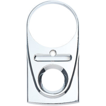 Tear Drop Upper Dash Cover - Smooth - Chrome