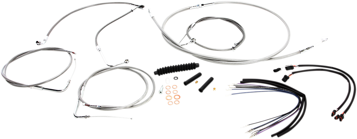 Kit de instalación de manillar XR - Kit de instalación de manillar XR - Perchas para monos de 12"-14" - FLS '11-'14 - Acero inoxidable
