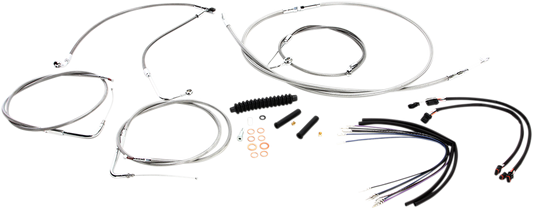 Kit de instalación de manillar XR - Kit de instalación de manillar XR - Perchas para monos de 12"-14" - FLS '11-'14 - Acero inoxidable