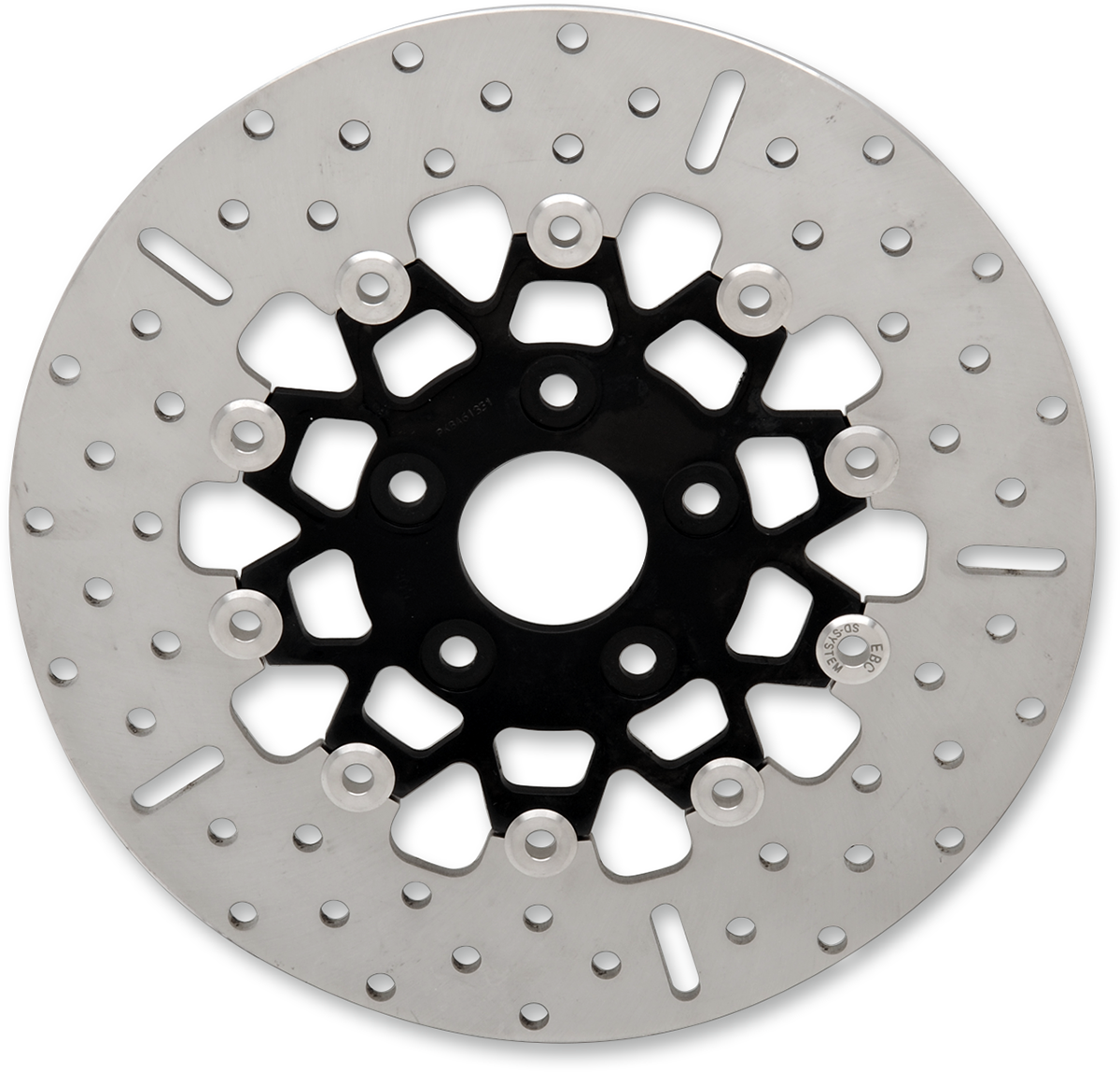 Rotor de freno trasero de acero inoxidable personalizado - Rotor de freno - Negro