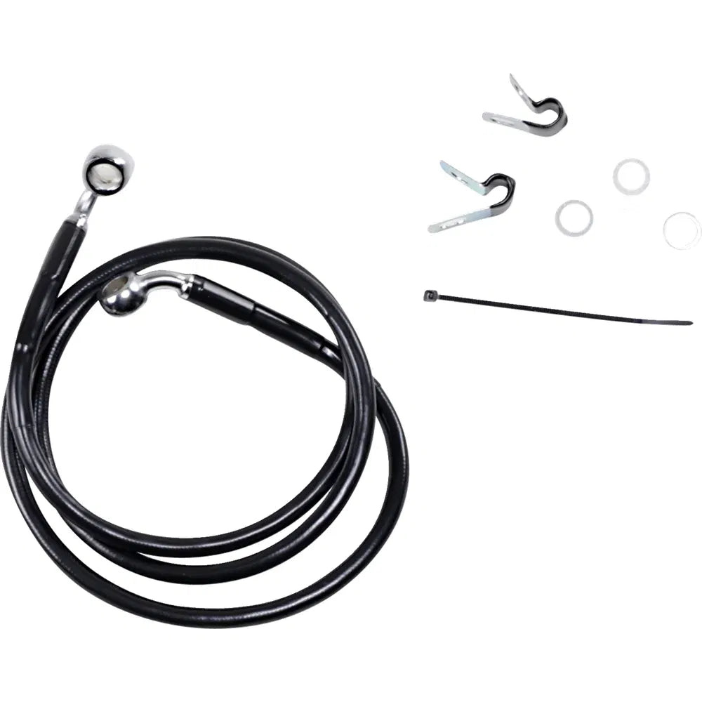 Kit de línea de freno de vinilo negro de longitud extendida