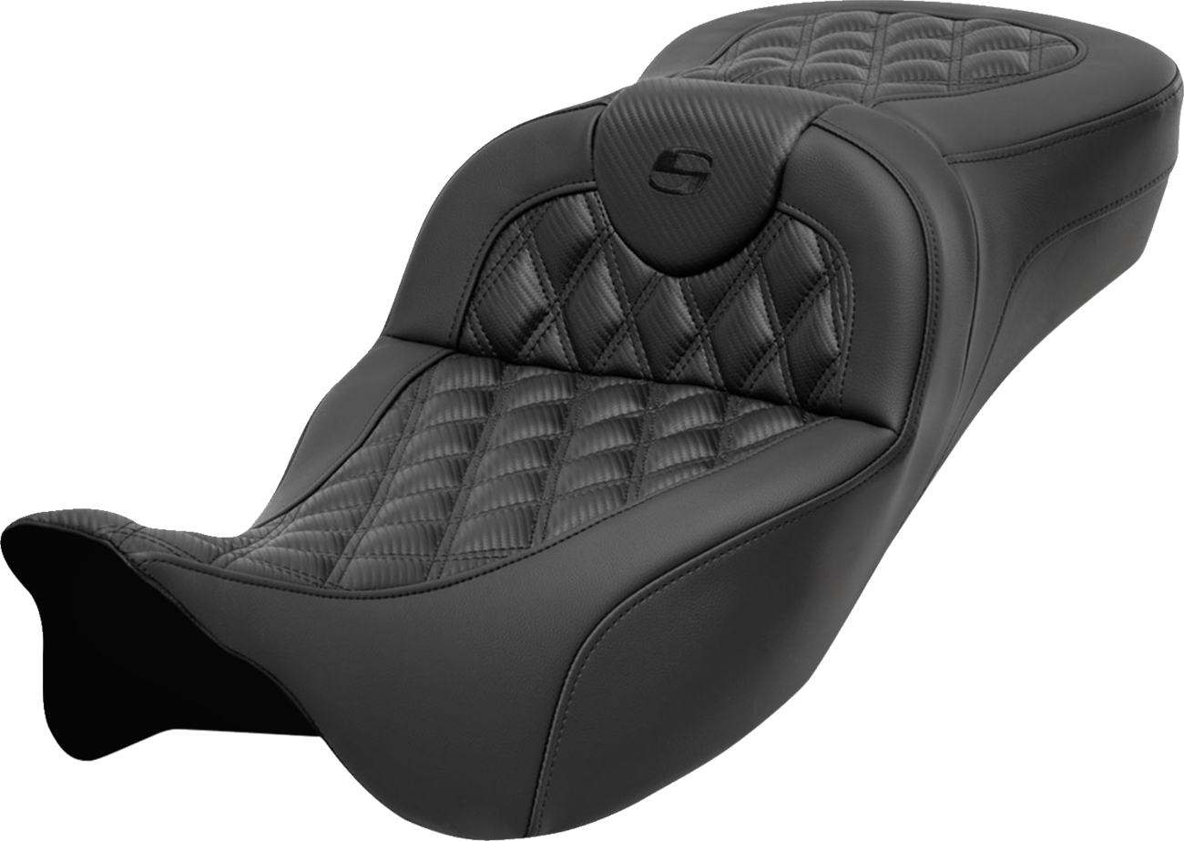 Asiento Roadsofa™ - Asiento Roadsofa™ de alcance extendido - sin respaldo - Costura de celosía - Fibra de carbono - FL '08-'24