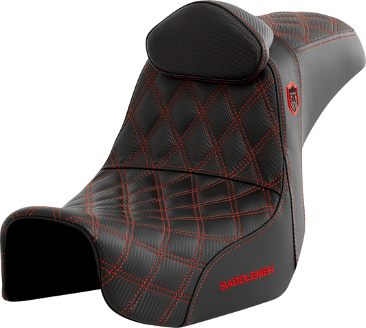 Asiento Pro Series SDC Performance Grip - Asiento Pro Series SDC Performance - con respaldo - Red Stitch - Dyna '06-'17