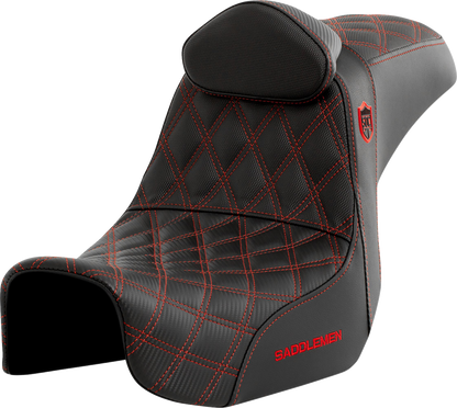 Asiento Pro Series SDC Performance Grip - Asiento Pro Series SDC Performance - con respaldo - Red Stitch - Dyna '06-'17
