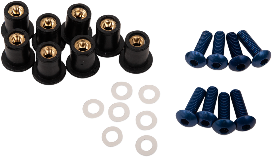Kit de tornillos para parabrisas - Kit de tornillos para parabrisas - Azul