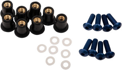 Kit de tornillos para parabrisas - Kit de tornillos para parabrisas - Azul