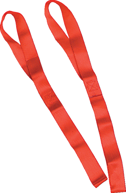 Extensiones de amarre de 1" de ancho - Extensiones de amarre - 1" x 1.5' - Rojo