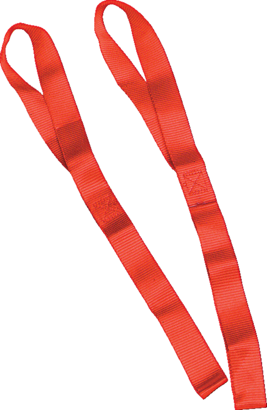 Extensiones de amarre de 1" de ancho - Extensiones de amarre - 1" x 1.5' - Rojo
