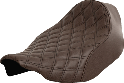 Asiento individual Renegade - Asiento individual Renegade - Cosido en celosía - Marrón - FLT/FLH '23 -'24