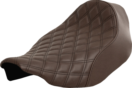 Asiento individual Renegade - Asiento individual Renegade - Cosido en celosía - Marrón - FLT/FLH '23 -'24