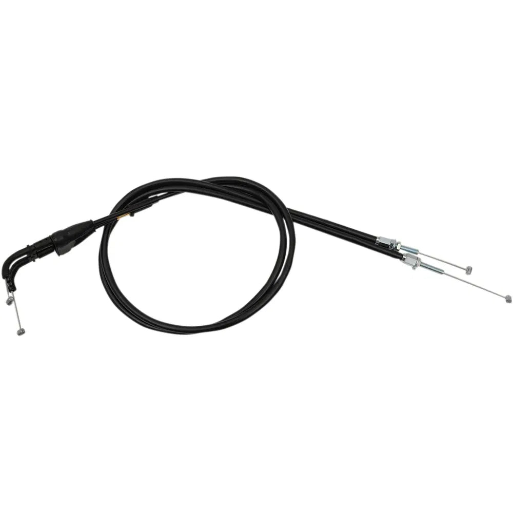 Cable del acelerador de vinilo negro.