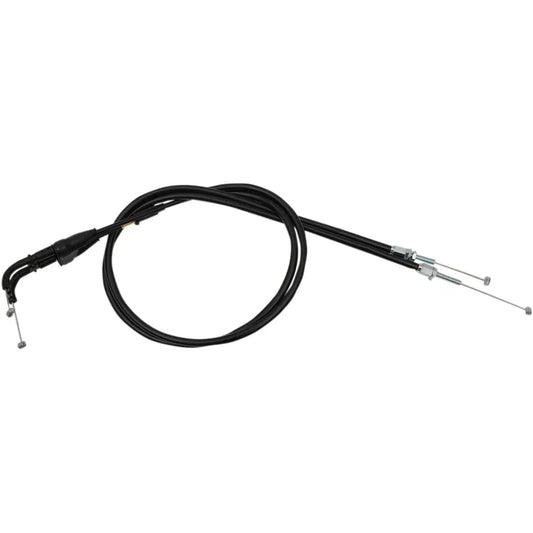 Cable del acelerador de vinilo negro.