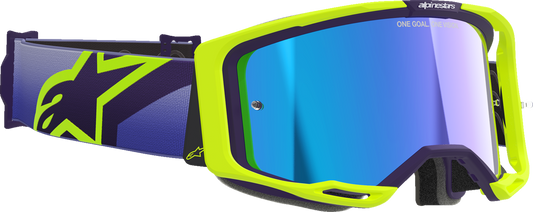 Lentes Vision 8 Corp - Lentes Vision 8 - Corp - Púrpura/Amarillo Fluo - Lente Azul Espejo