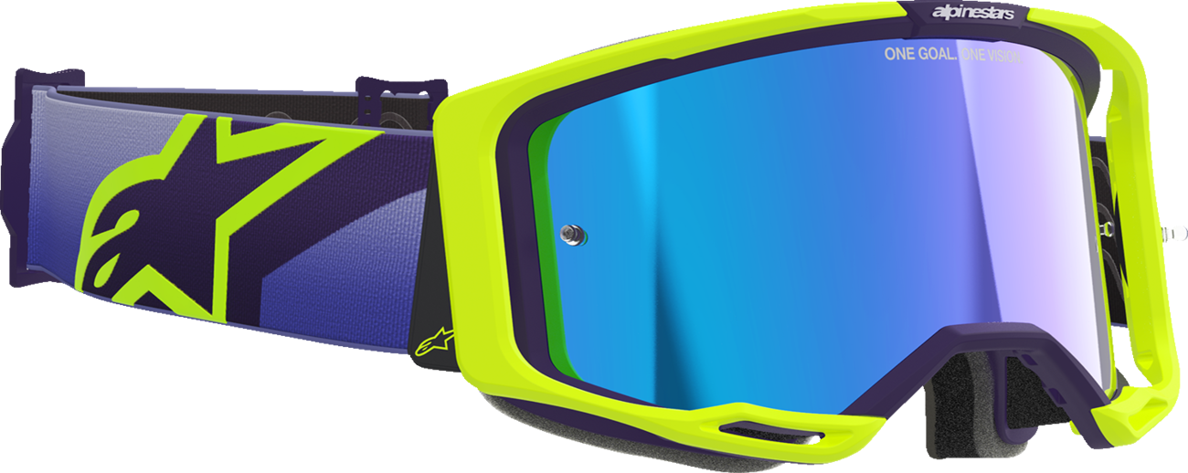 Lentes Vision 8 Corp - Lentes Vision 8 - Corp - Púrpura/Amarillo Fluo - Lente Azul Espejo