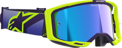 Lentes Vision 8 Corp - Lentes Vision 8 - Corp - Púrpura/Amarillo Fluo - Lente Azul Espejo