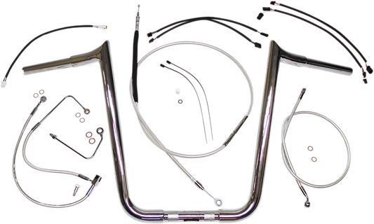 Kit de instalación de manillar de diseñador Sterling Chromite II® - Kit de instalación de manillar de diseñador Sterling Chromite II® - 12"-14" - Softail '16-'17