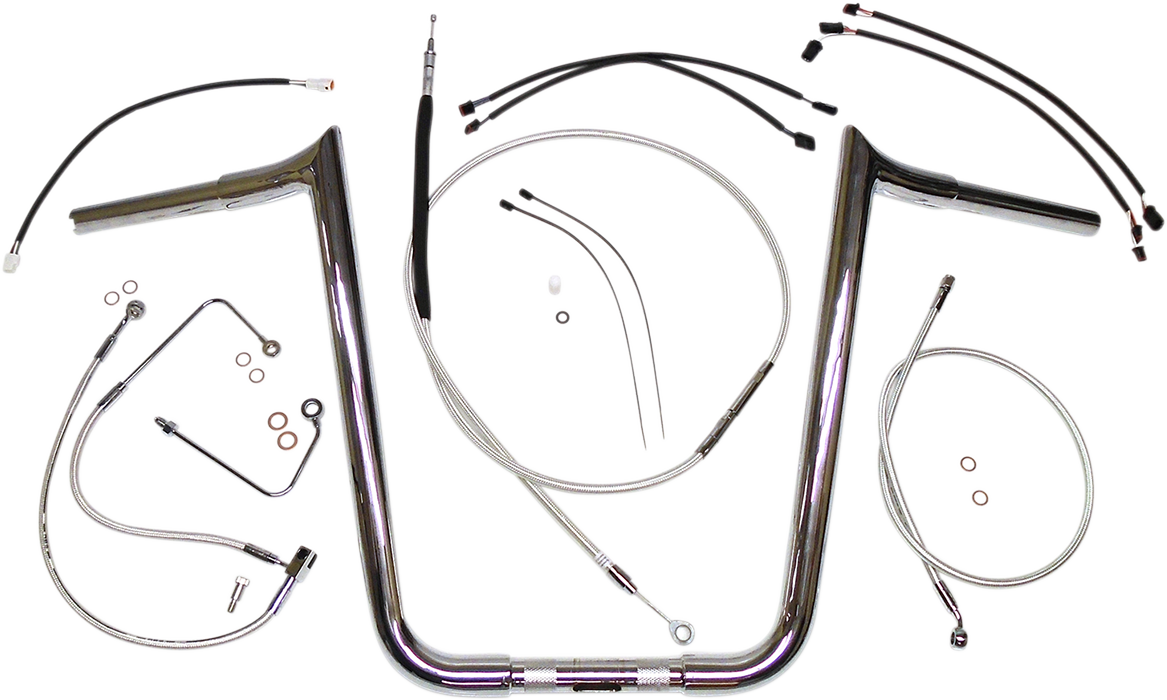 Kit de instalación de manillar de diseñador Sterling Chromite II® - Kit de instalación de manillar de diseñador Sterling Chromite II® - 12"-14" - Softail '16-'17