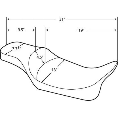 Asiento predator de alcance extendido para 2 personas