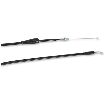 Cable del acelerador de vinilo negro.