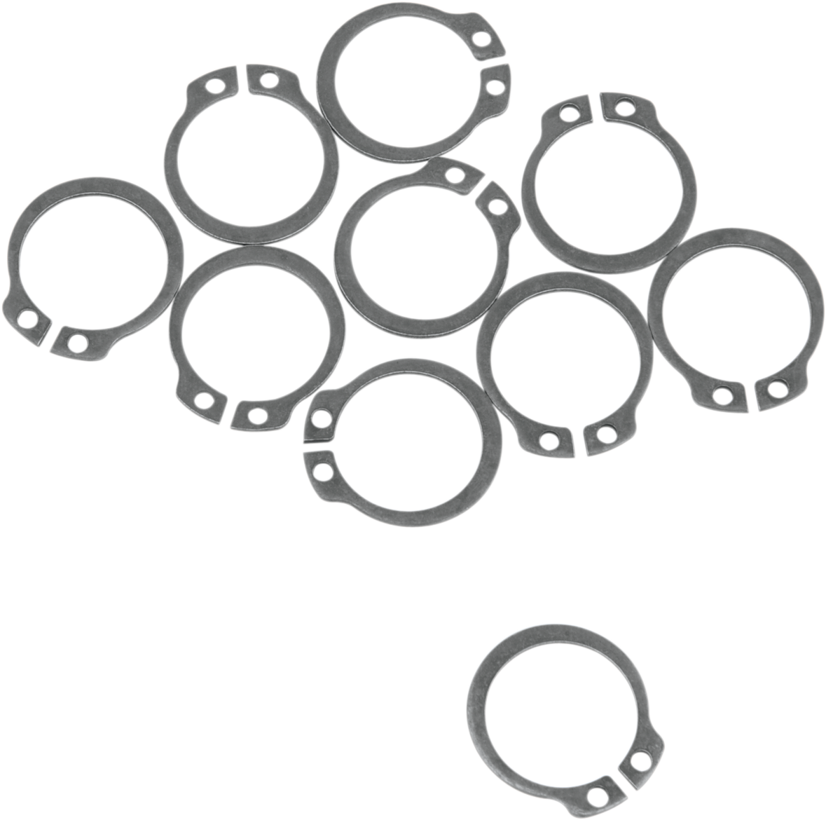 Kit de arandela/anillo elástico del contraeje - Anillo elástico - Paquete de 10 - Kawasaki/Suzuki